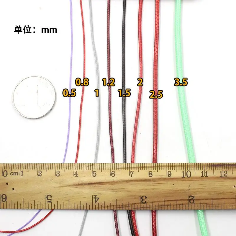5 м мм восковой материал DIY ювелирные изделия браслеты ожерелья проволочная веревка плетеная веревка воск восковая ручная Спеченная линия