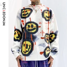 *#Best Price UNCLEDONJM Smiling Face Funny Hip Hop O-Neck Pullovers Sweater Men Women 2019 Winter Sweater Streetwear Hip hop Clothes NFMY08 *#Best Price UNCLEDONJM Smiling Face Funny Hip Hop O-Neck Pullovers Sweater Men Women 2019 Winter Sweater Streetwear Hip hop Clothes NFMY08