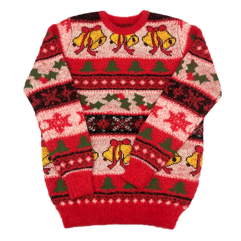 

2020 European And American Style New Style Men And Women Childrenswear Children's Pullover Christmas Bell