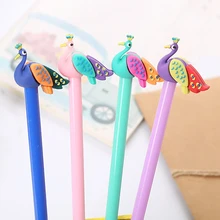 

36Pcs/Batch Creative Peacock Elegant Pens Funny School Pen Cute Kawaii Stuff Thing Cool Ballpoint Girl Stationery Wedding Gift