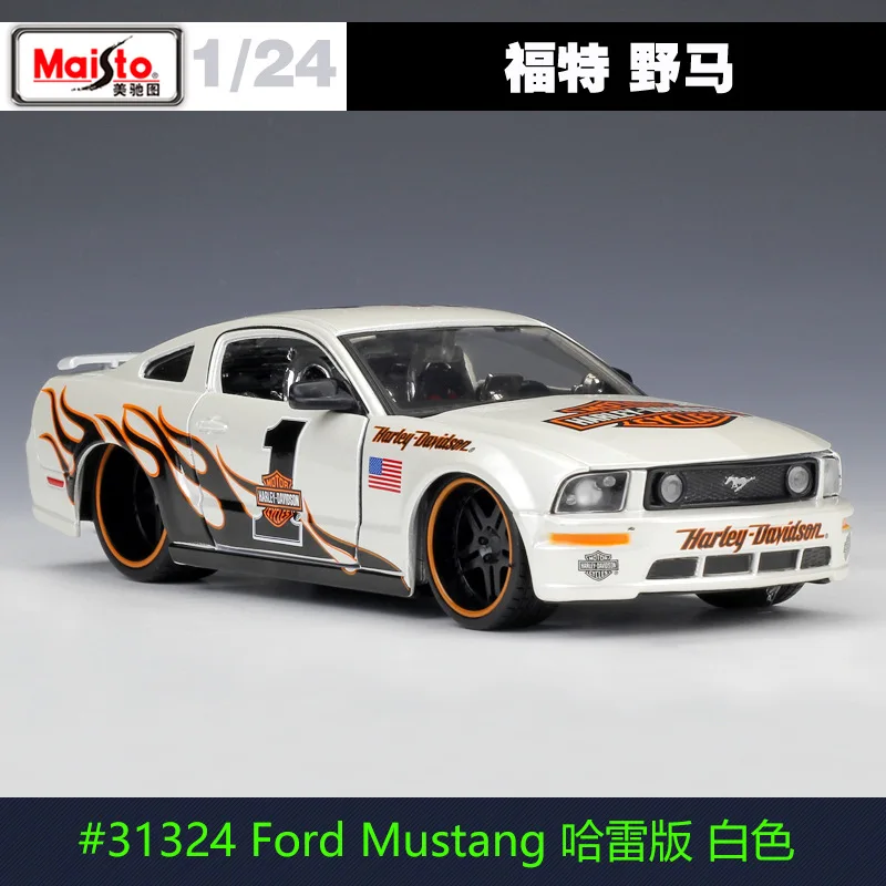 Maisto 1:24 модифицированный Ford Mustang Roadster Ford Mustang имитация сплава Модель автомобиля коллекция Подарочная игрушка - Цвет: Ford Mustang