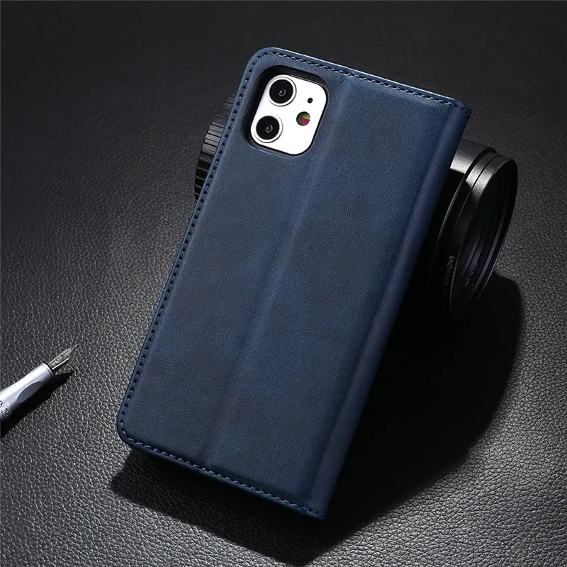 Роскошный флип-Стенд кожаный чехол для телефона для iPhone 11 Ретро Магнитный кошелек держатель для карт чехол для iPhone 11 Pro Max чехол s Coque