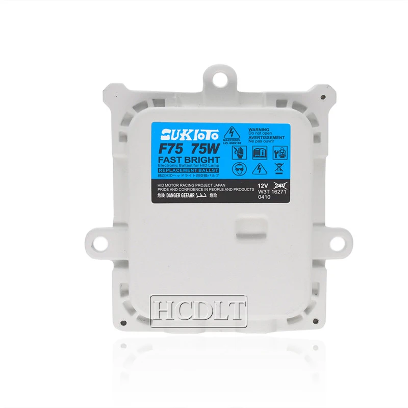 HCDLT AC 75W F75 Fast Bright HID Electronic Ballast For HID Conversion Bulb Kit H1 H3 H7 H11 12V Car Light Replacement Ballast  (4)