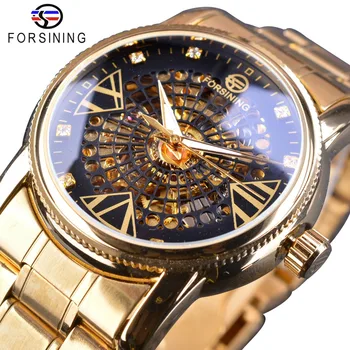

FORSINING Men's Mechanical Watch Stainless Steel Strap Luminous Fashion Sport Automatic Wristwatch Luxury Clock Montre Homme