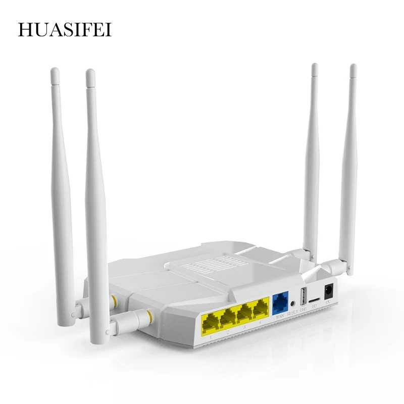 HUASIFEI Gigabit Wifi Router 4g Sim Card For Wi fi Router With Sim Card Dual 5 ghz 1200Mbps CAT4 CAT6 Indoor 4G Wifi Router