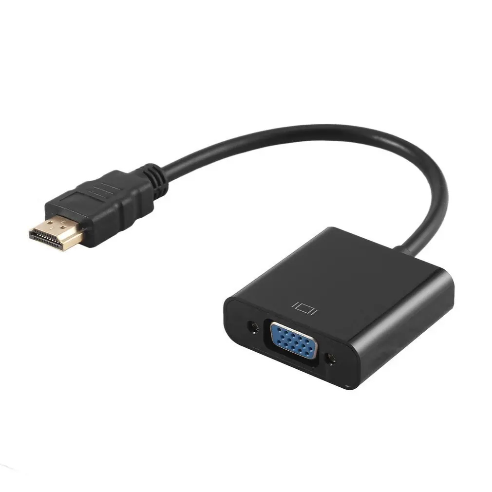 HDMI-compatible to VGA Adapter Digital Analog Audio Video Cable Converter Connector for PS4 PC Laptop Chromebook TV Box | Электроника