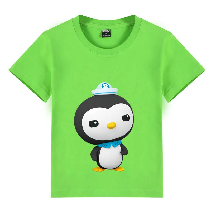 

2020 colorful 100% cotton cartoon Peso child t shirt for boys and girsl summer tops