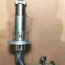 1," тройной зажим 0,2-2,2 бар SUS304 Нержавеющая Санитарно регулируемый предохранительный клапан сброса давления+ Манометр основание сиденья