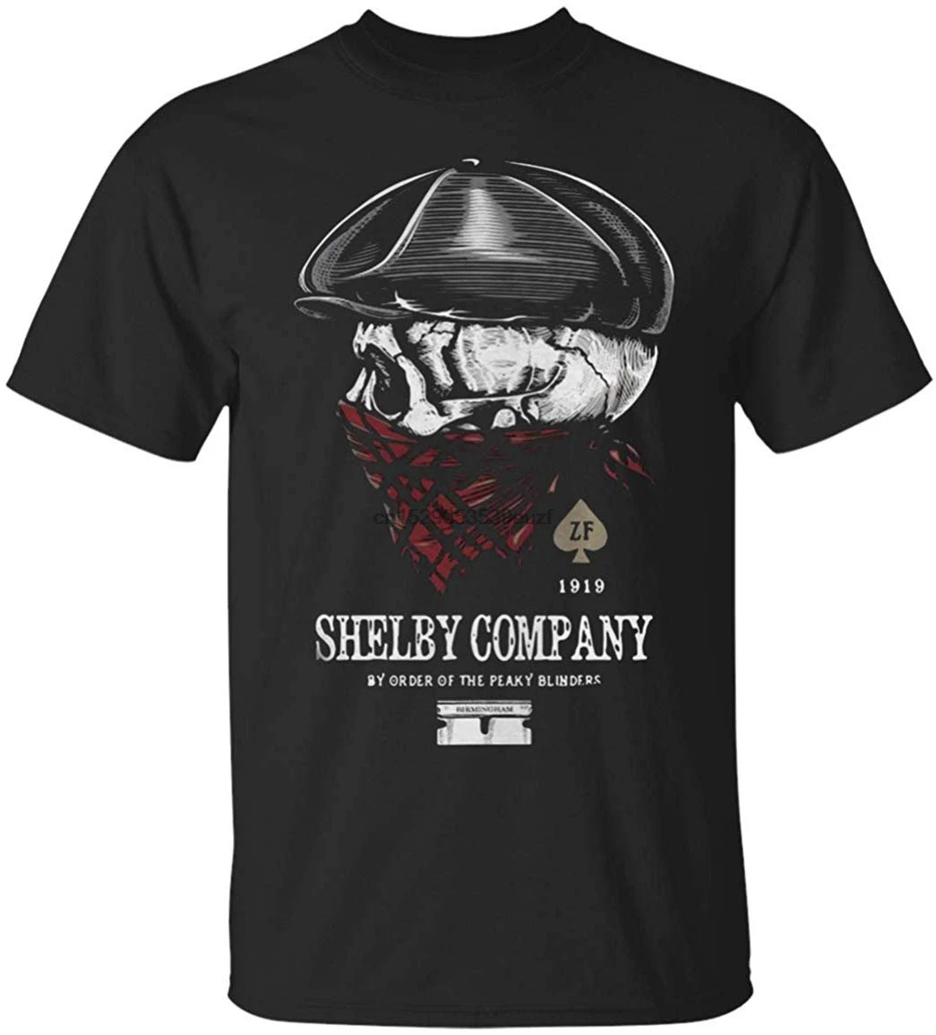 Skull ZF 1919 Shelby Company By Order Of The Peaky Blinders T Shirt Men Women Breathable Tops TEE | Мужская одежда