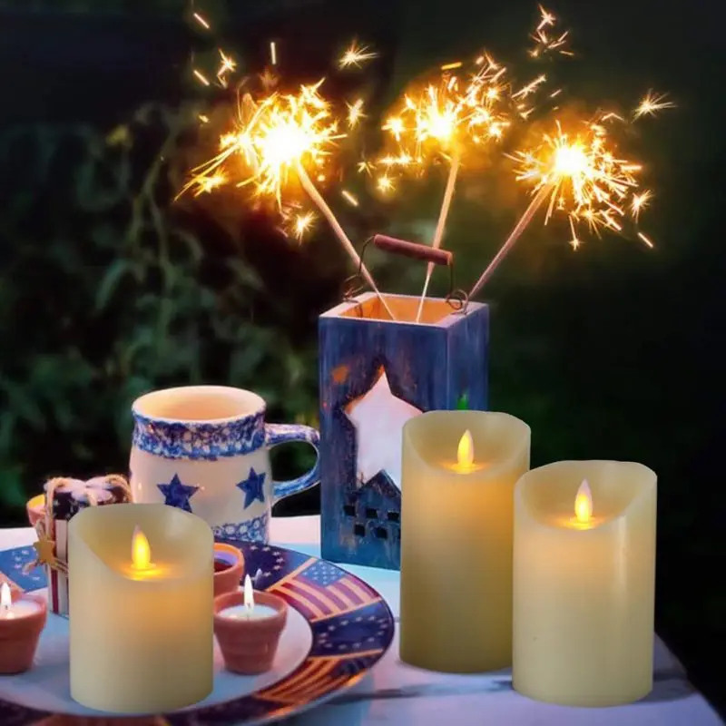 

LED Electronic Flameless Candle Candles Lights Battery Operated Party Wedding Birthday Festival Romantic Valentine's Day Gift