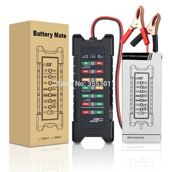 

5PCS Car Battery Tester 24V Truck Motorcycle Digital Alternator Battery Detector Checker Auto Diagnostic Tool Automotive Scanner