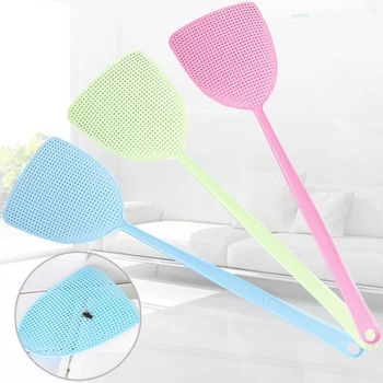 

1 Pc Plastic Fly Swatter Manual Swat Pest Control Prevent Pest Mosquito Tool with Long Handle Anti Mosquito Pest Killer Tool