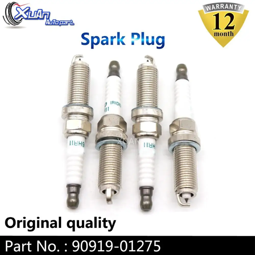 XUAN 4 шт./лот иридиевая Свеча зажигания 90919-01275 для Toyota Corolla Matrix Prius V YARIS RAV4 LEXUS CT200h Scion