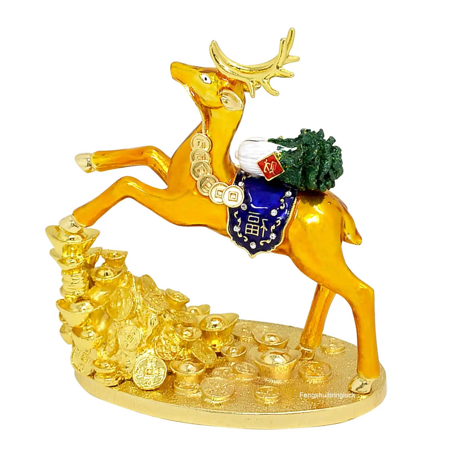 Feng Shui 100 BESSINGS Energetic Deer Good Fortune Sincere Blessing W5017 | Дом и сад