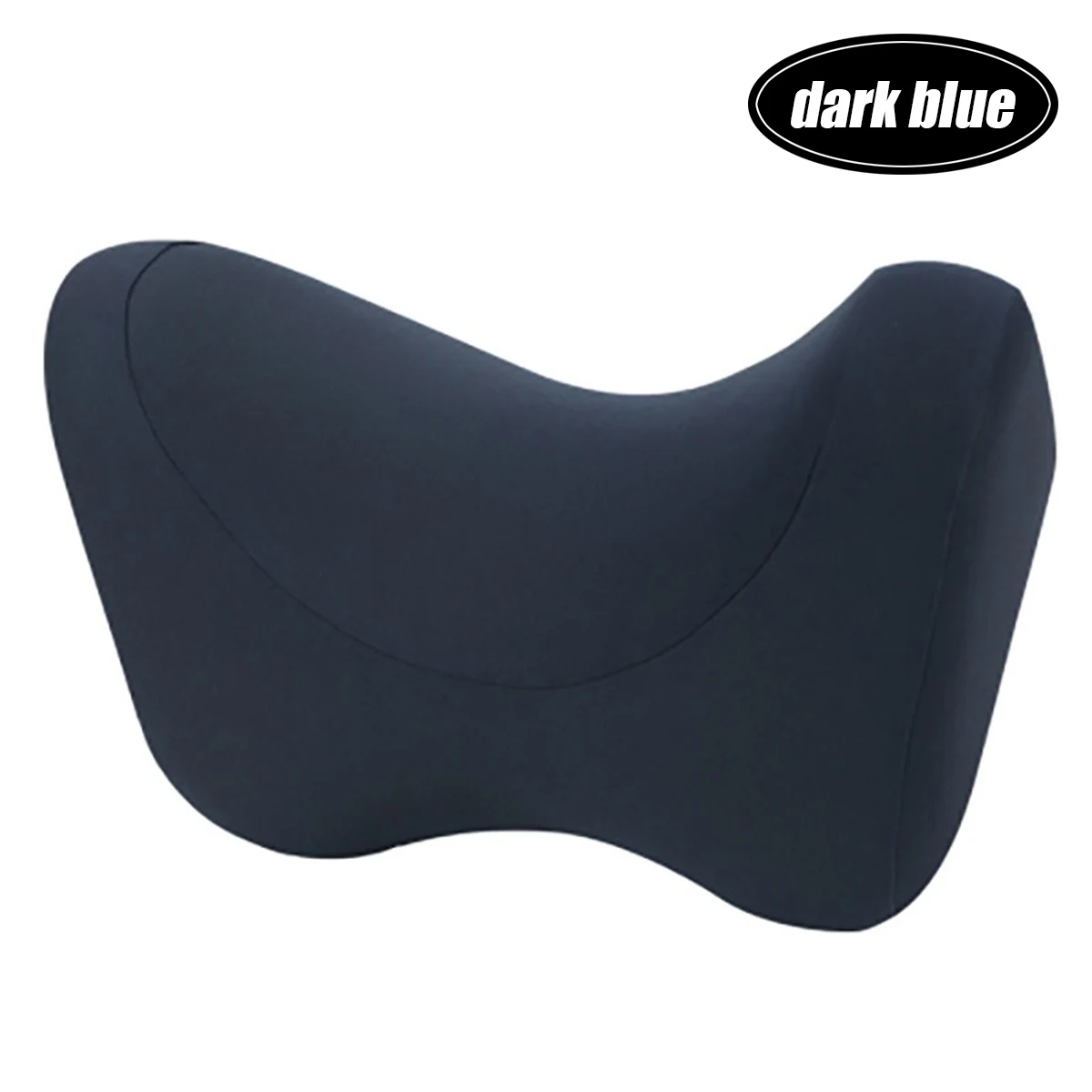 Подголовник автомобиля подушка для сиденья стул в авто пены памяти Полиэстеровая подушка ткань чехол мягкая голова отдых путешествия офис поддержка - Цвет: Dark blue