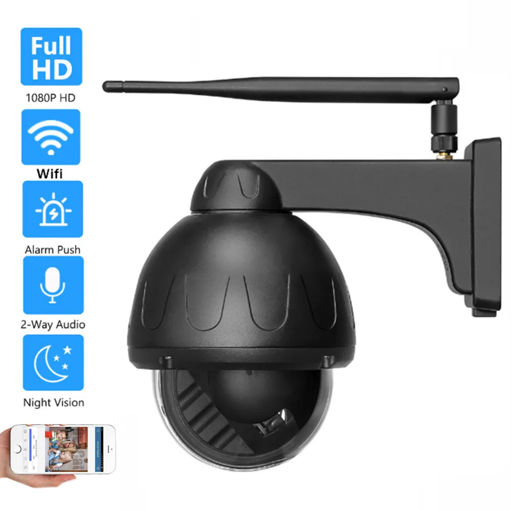 5MP Auto Tracking Wifi IP Camera Pan tilt Waterproof Street Outdoor 1080P Wireless Camera Two Way Audio CCTV Surveillance Camera
