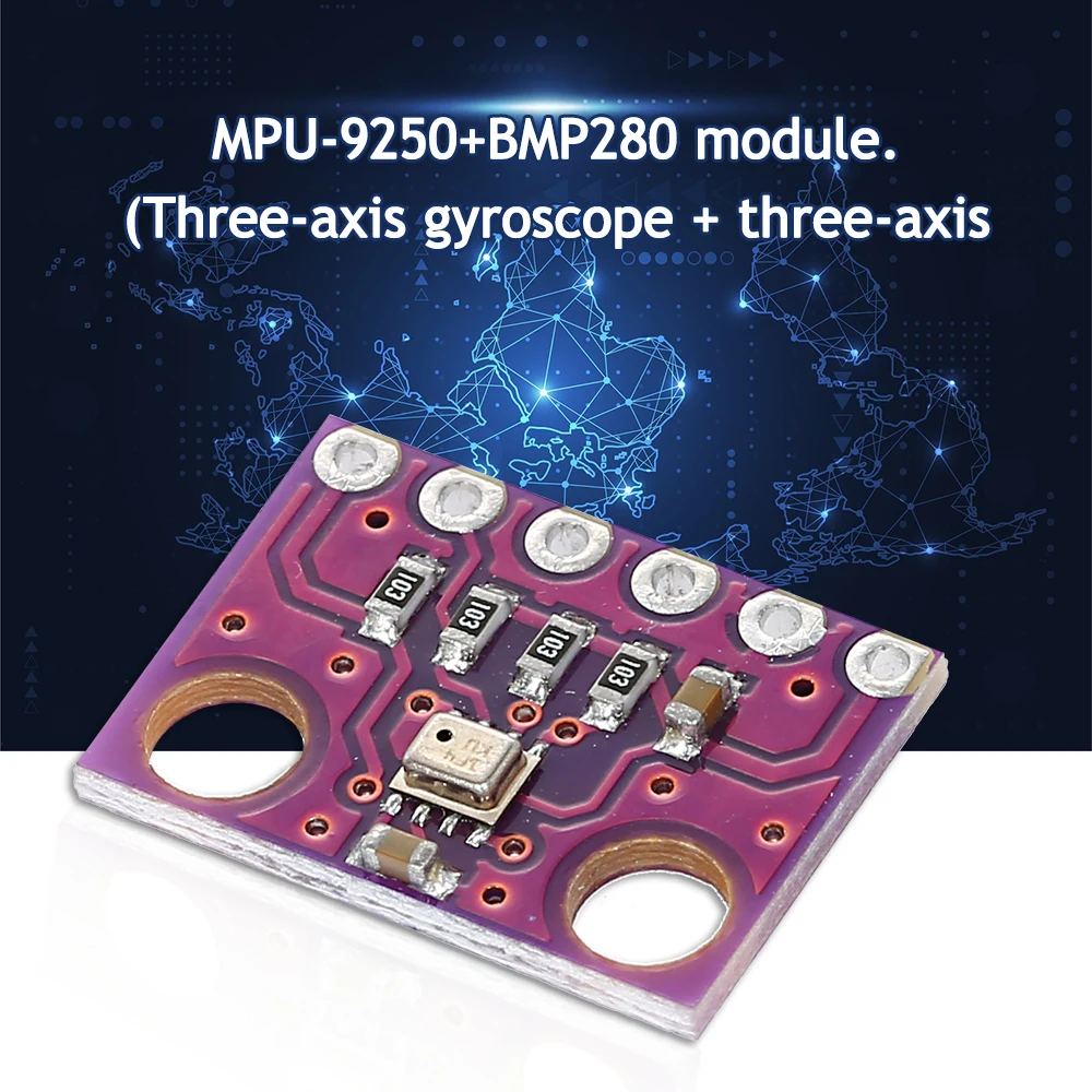 Мини MPU9250+ BMP280 10DOF Сенсор модуль 10DOF ускорение гироскоп-Компас 9-осевой Сенсор модуль