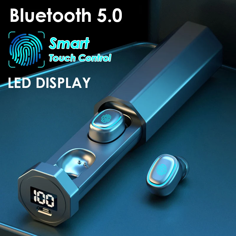 B9 наушники вкладыши TWS Bluetooth 5 0 беспроводной Hi Fi спортивные с микрофоном Игровые
