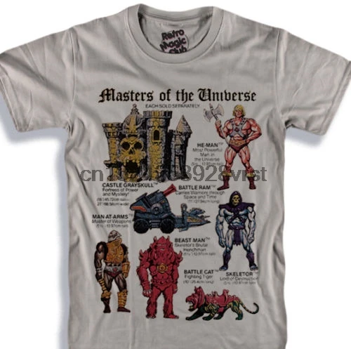

Motu T-Shirt Skeletor-He-Man-Beastman-Man At Arms-Masters of The Universe Mocnew Design Men Tee Shirt Tops Short Sleeve