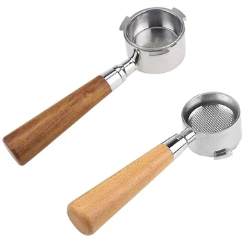 

-Bottomless Filter Professional Accessory Stainless Steel Filter Basket 51mm for EC680/EC685 Replacement Handle 2Pcs