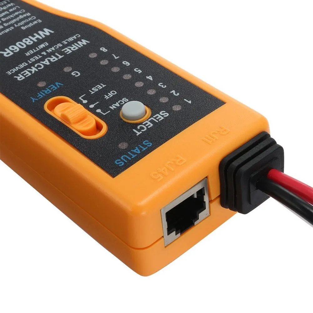 Профессиональный WH806R телефон провода трекер LAN Сетевой кабель тестер для UTP STP RJ45