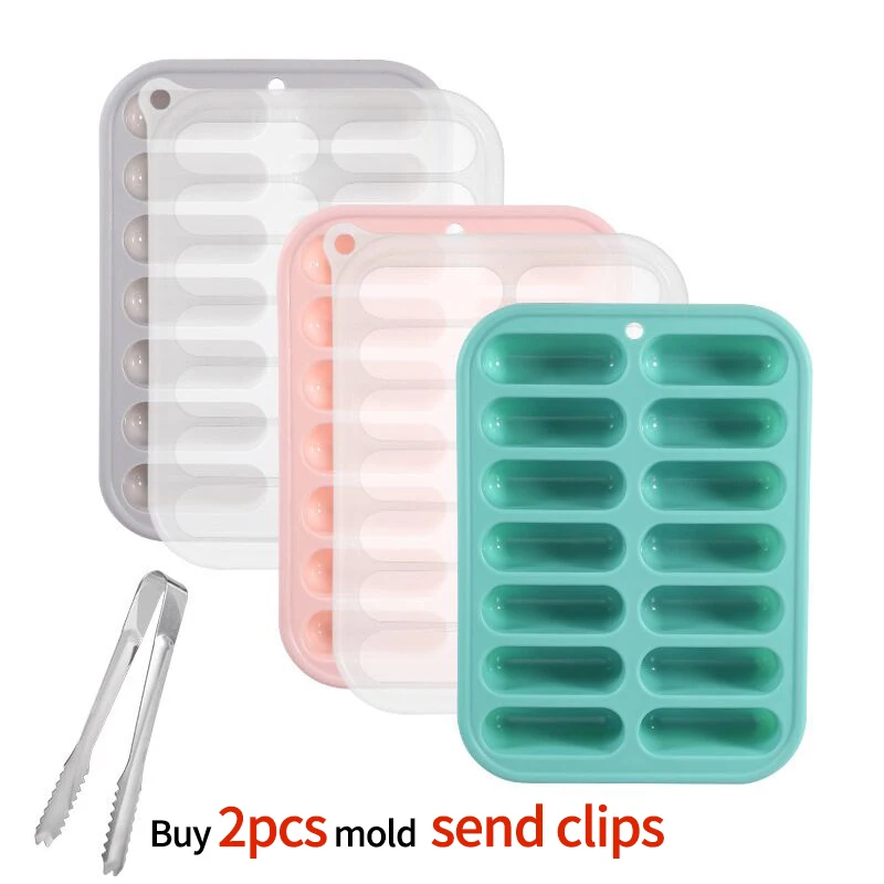 14 Grids Silicone Hot Dog Make Mould Burger DIY Sausage Making Baby Food Supplement Baking Tools Kitchen Props in1 | Дом и сад