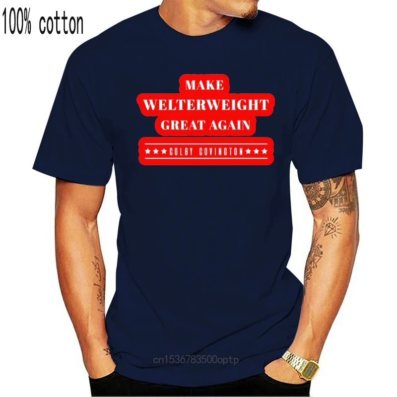 Футболка Colby Covington Make Welterweight Great Again Черная мужская и женская футболка высшего