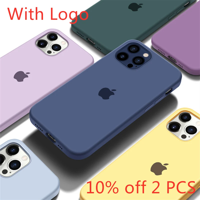 Официальный силиконовый чехол с логотипом для iphone 7 8 6S 6 Plus 12 11 Pro X XS MAX XR телефона