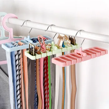

Multifuction Storage Rack Tie Belt Organizer Rotating Creative 8-hole Belt Tie Silk Scarf Drying Rack Trousers Rack Ties Hanger