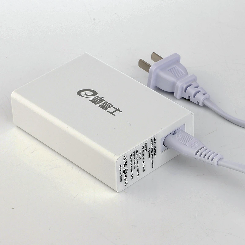Высокое качество 60 Вт usb зарядка умный выход 1 тип-c 6 портов 5 USB-A usb зарядная станция мульти 6 порт USB настенное зарядное устройство
