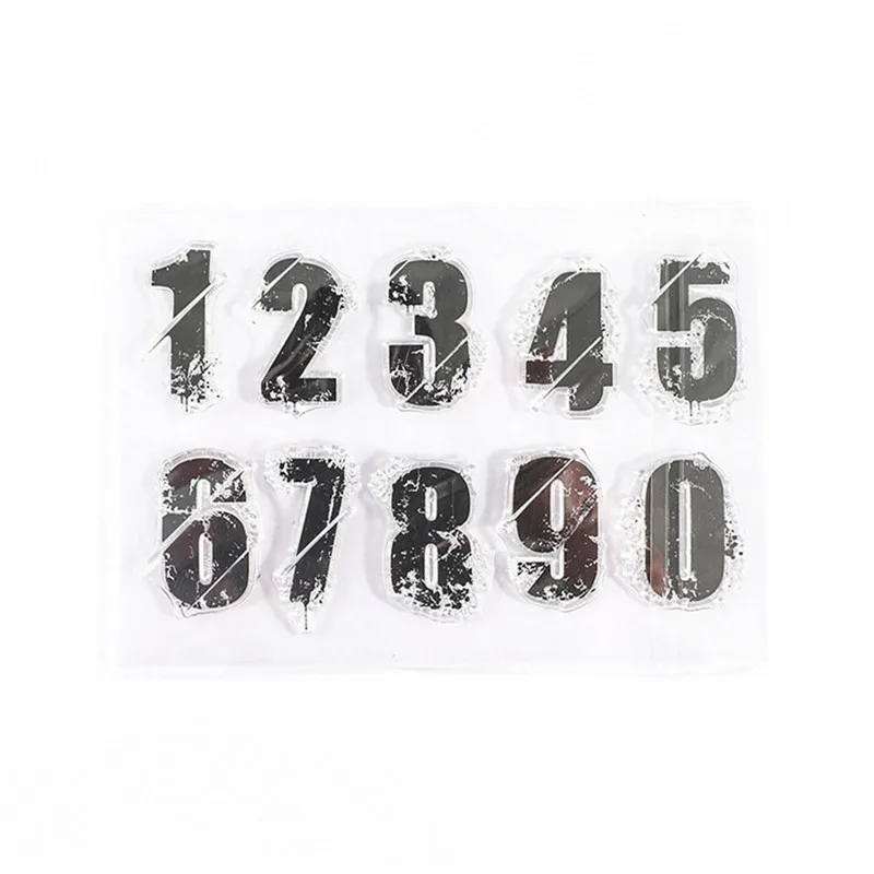 Silicone Clear Stamps Letter Digital Plant DIY Scrapbooking Craft Supplies Seal Card Scrapbooking Postage Photo Album Stamping clear stamps silicone stamps alphabet stamps embossing stamps