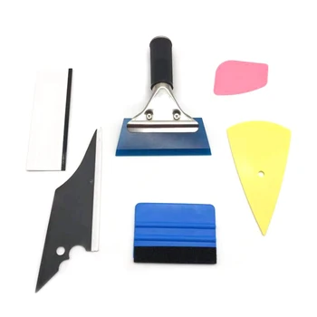 

6pcs Car Wrap Vinyl Film Tool Scraper Window Tint Tool Cutter Film Sticker for Motor Auto Car Vehicle