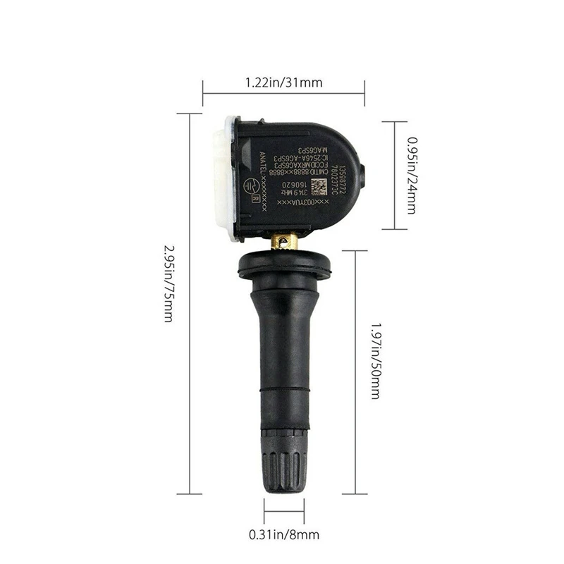 4 шт. Автомобильное оборудование датчик контроля давления в шинах Tpms для G m 13589597 13598771
