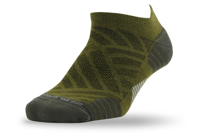 Спортивные носки для бега, ZEALWOOD унисекс, мериносовая шерсть, антиблистерные носки для походов, 1/3 пар - Цвет: 1 pair green