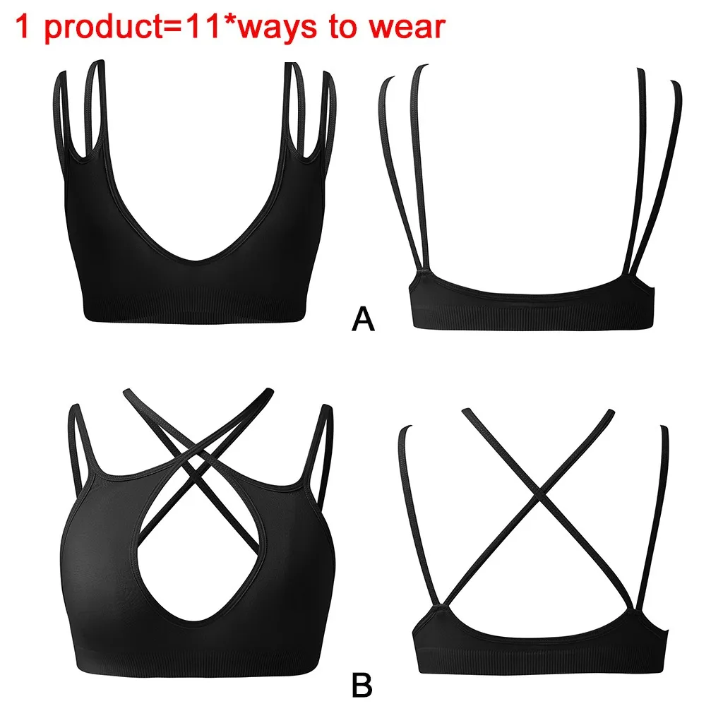 Jaycosin Fashion Bras lightweight Versatility 2PC Underwear Mash Up Bra Intimate Elastic Innovation For Boobs Versatility 129#4
