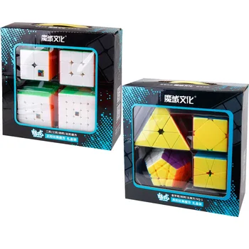

4Pcs Moyu Mofangjiaoshi Magic Cube Set Pyramid Skew Square 1 Dodecahedron Speed Cubes Puzzle Professional Toys For Children Gift