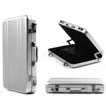 

Men women Business ID Credit Card Holder Travel Suitcase Organizer Wallet Pocket Card Case Aluminum Metal Card Holder Box