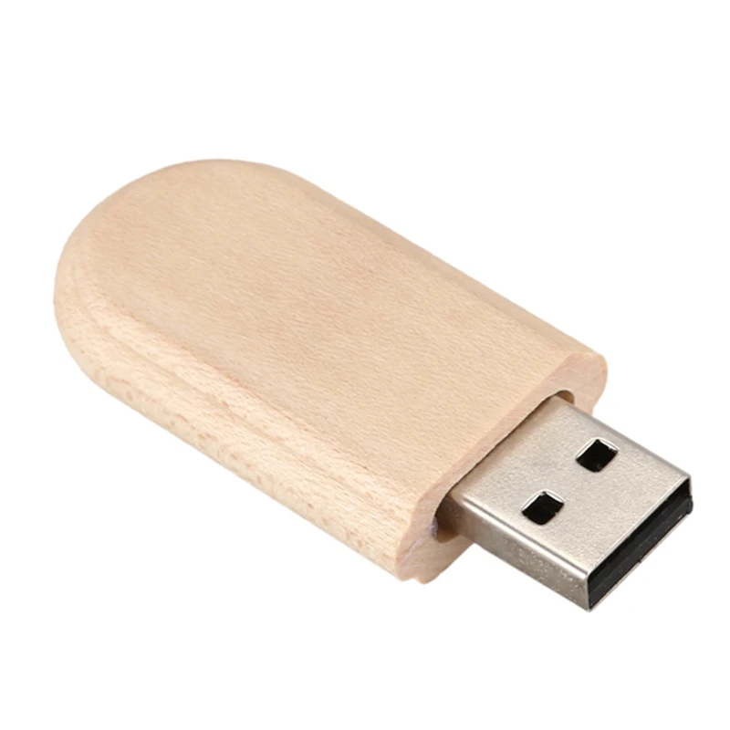 Деревянный USB 2,0 флэш-накопитель ручка хранения U диск с деревянный ящик Емкость: 8G