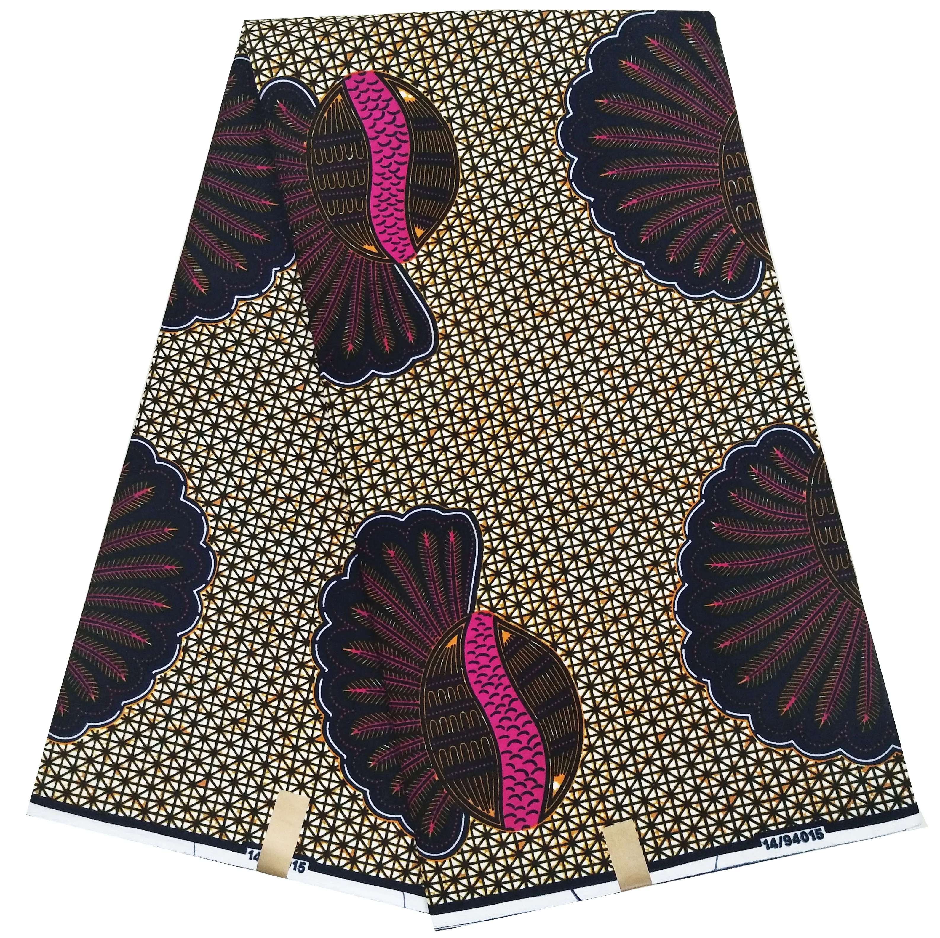 Анкара Воск Принт ткань Африканский Голландский Настоящий Воск Чистый хлопок дизайн 6 ярдов