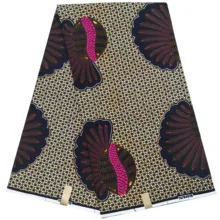 Анкара Воск Принт ткань Африканский Голландский Настоящий Воск Чистый хлопок дизайн 6 ярдов