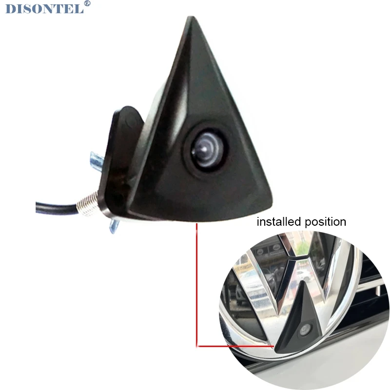 CCD широкоугольная камера с логотипом Переднего Вида для Volkswagen GOLF Jetta Touareg Passat Polo