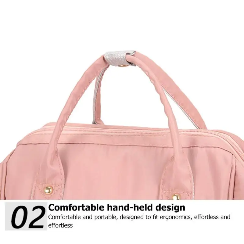 Модные однотонные рюкзаки для путешествий Mommy большой емкости нейлоновые подгузники для беременных с короткими ручками детские пеленки для ухода