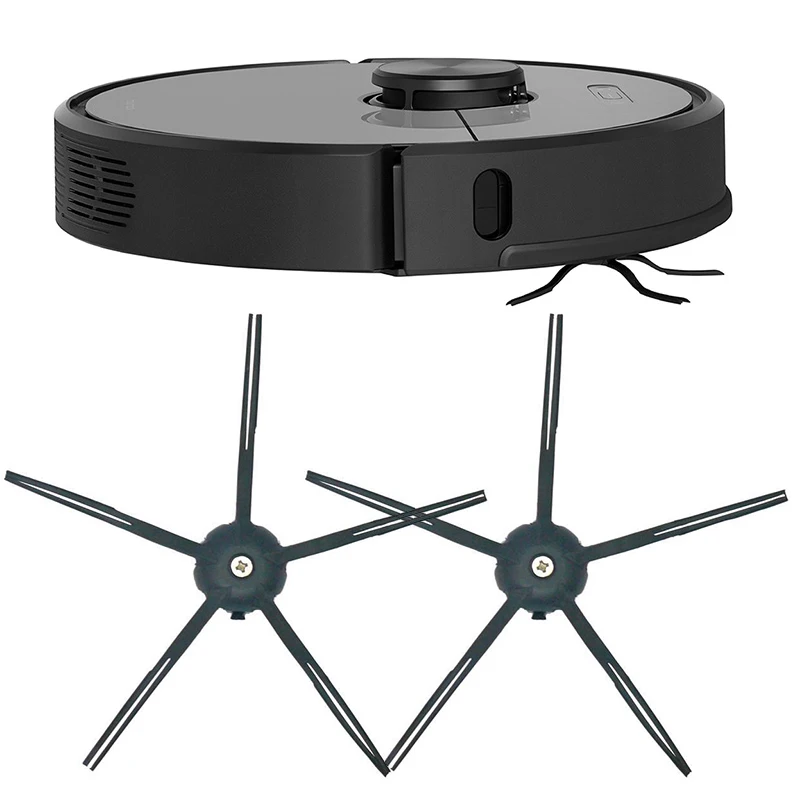 Комплект из 2 предметов, мягкий силиконовый боковая щетка для Robotock S5 S6 T6 E2 E35 C10 S6 T6 E2 E35 S60 S61 S65 пылесос Запчасти
