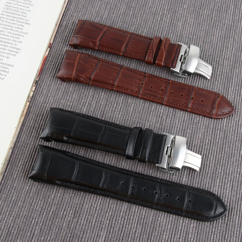 Ремешок для часов Tissot T035 из натуральной кожи брендовый мужской браслет наручных
