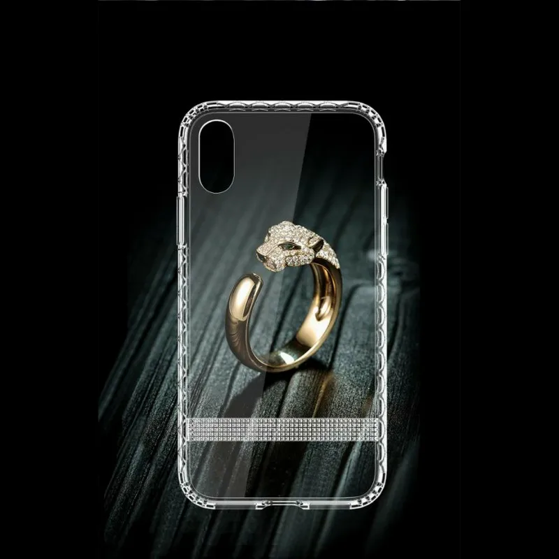 

Shiny Transparent Phone Case For IPhone X XR XS Max Glitter Crown Cases Diamond Clear Silicone TPU Soft Covers
