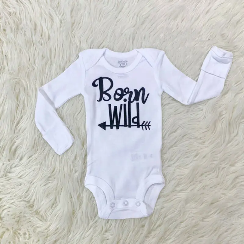 Emmababy Одежда для новорожденных мальчиков; сезон осень-весна; комбинезон с длинными рукавами и буквенным принтом+ штаны с принтом животных; Шапка; комплект одежды