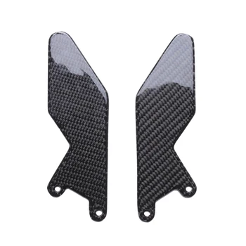 

100% UNIVERSALLY Carbon Fiber Heel Guard Rearset Plate Foot Peg Protector FOR GSXR1000