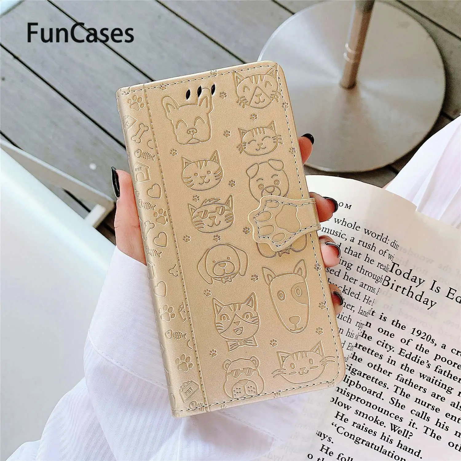Cute Pet Wallet Flip Case For capa Huawei P30 Geometric Back Cover Phone Bag Cases Capinhas capinha Positivo | Мобильные телефоны и