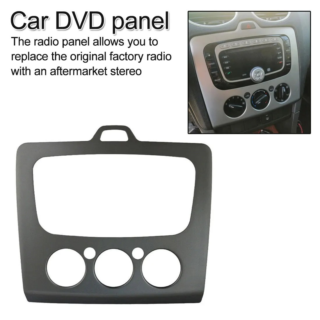 Двойной Дин DVD рамка Fascias Авто DVD стерео отделка комплект панель приборной панели для Ford Focus MK2 2005~ 2008