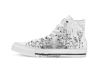 

Rain Dance by Neil McBride Custom Casual High Top lace-up Canvas shoes sneakers Drop shipping